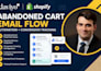 setup klaviyo shopify abandoned cart email flow and conversion tracking